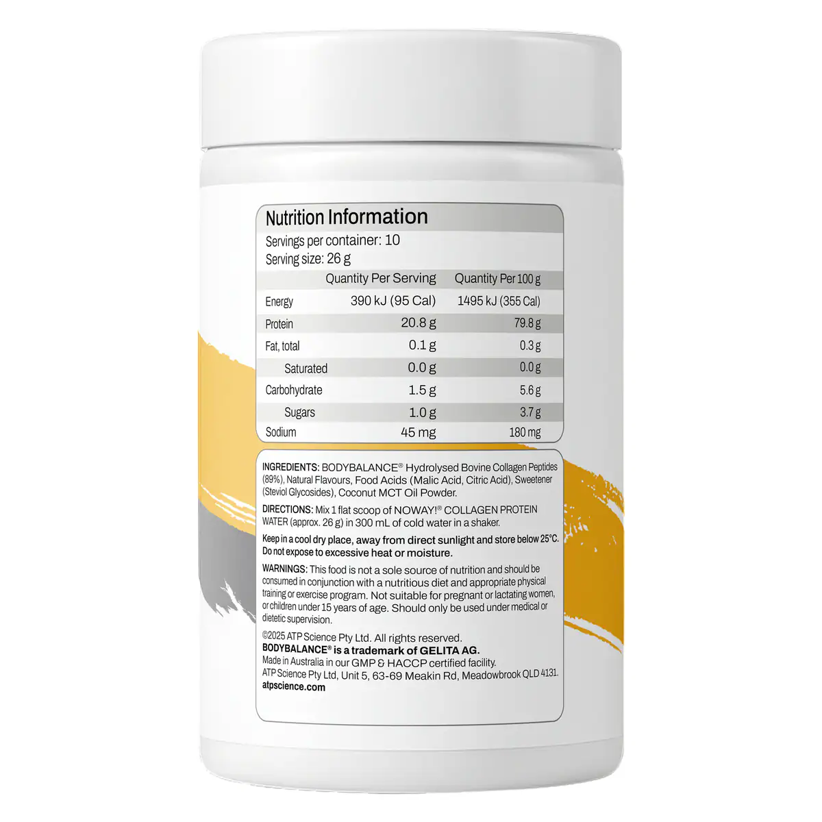 Thumbnail ATP Science Noway Collagen Protein Water Lemon Squash 780g