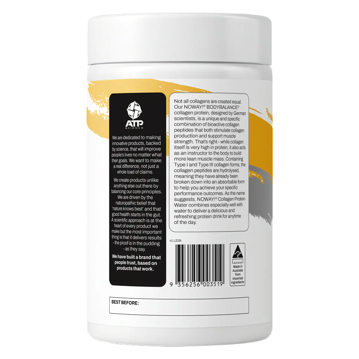 Thumbnail ATP Science Noway Collagen Protein Water Lemon Squash 780g