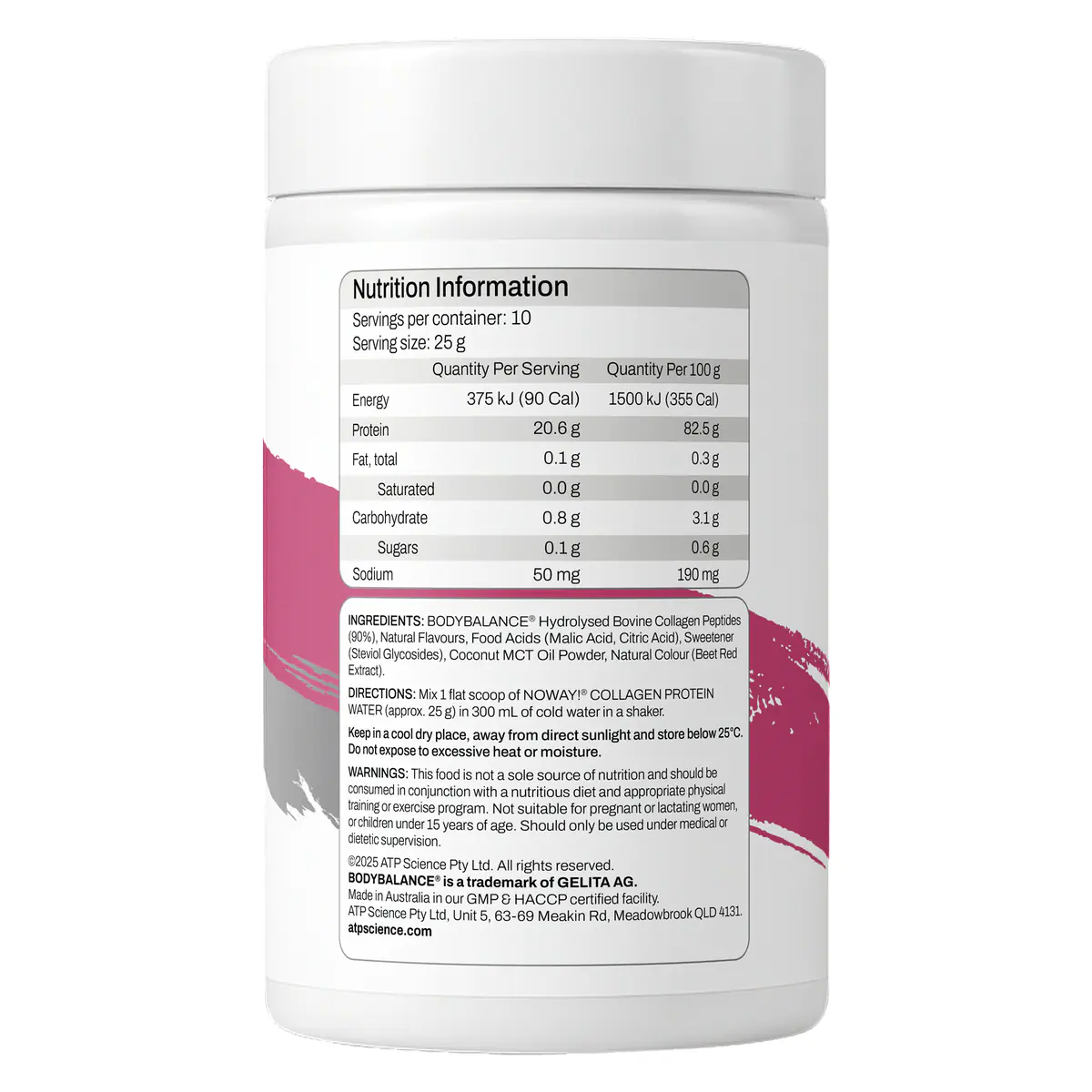 Thumbnail ATP Science Noway Collagen Protein Water Mixed Berry 750g