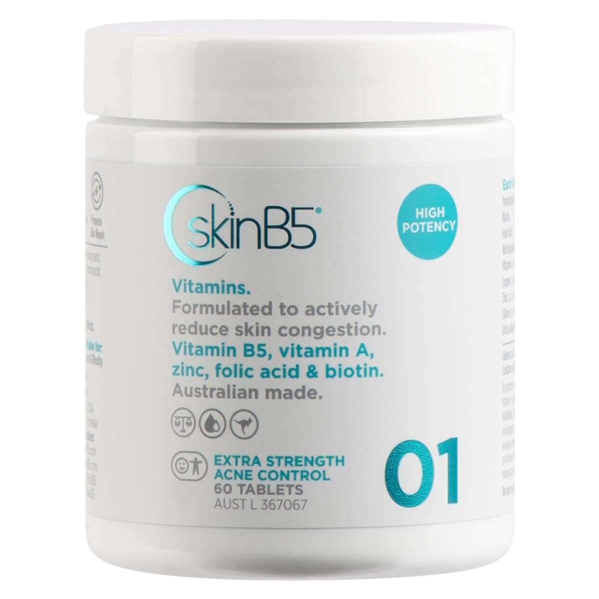 Thumbnail SkinB5 Extra Strength Acne Control Vitamins 60 Tablets