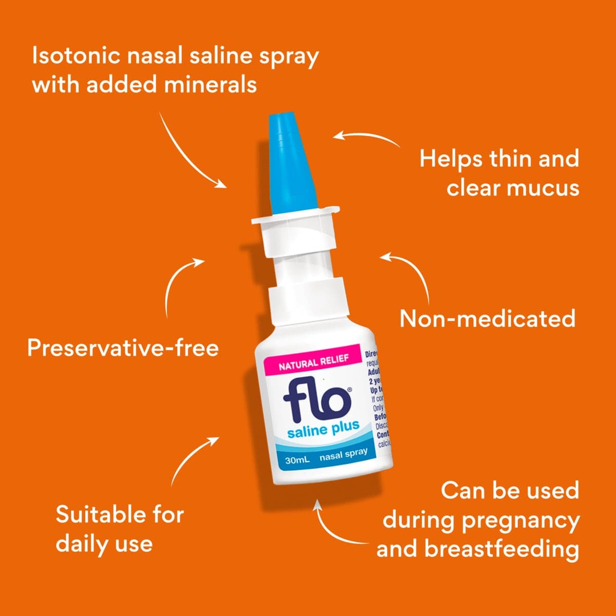 Thumbnail Flo Saline Plus Nasal Spray 30ml