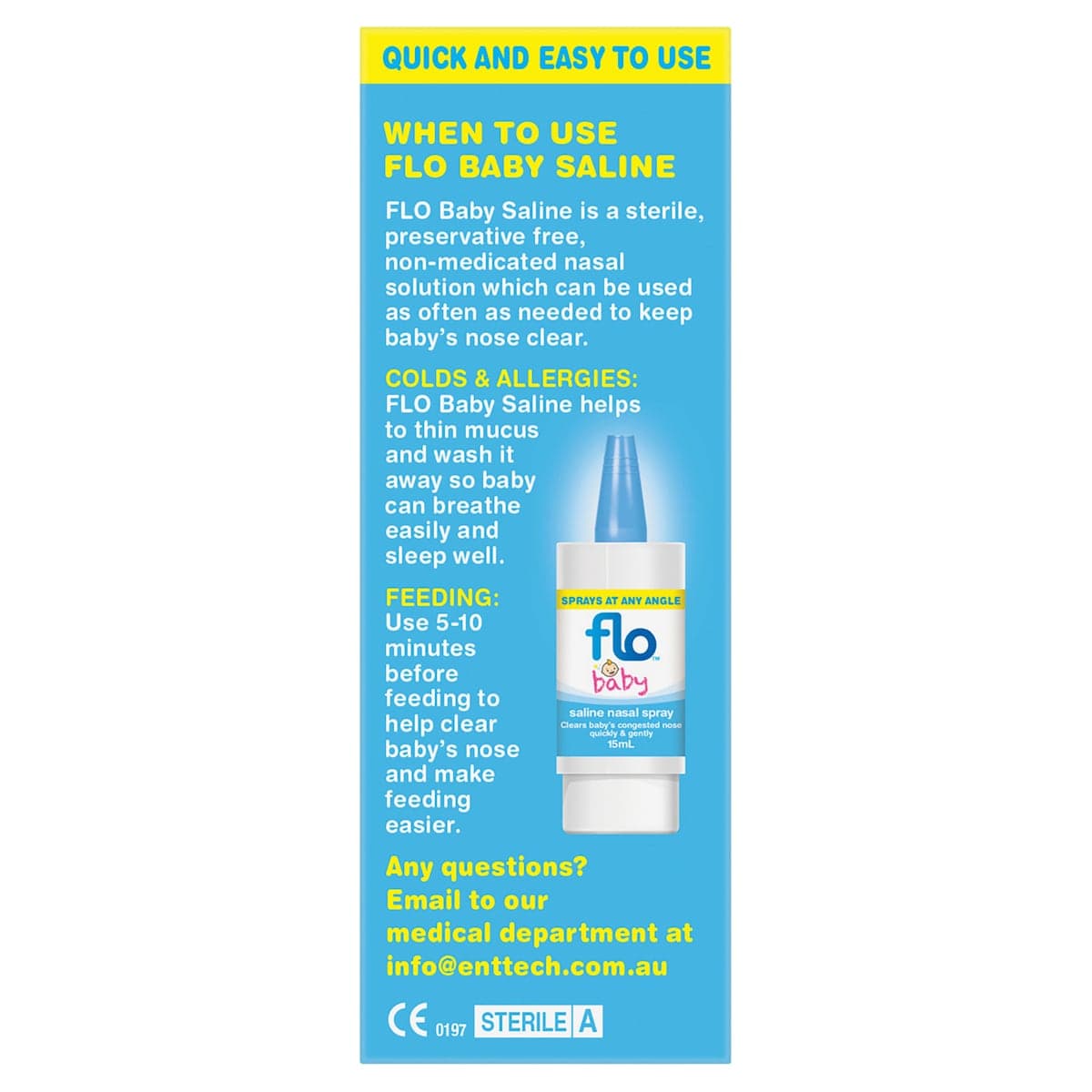 Thumbnail Flo Baby Saline Nasal Spray 15ml
