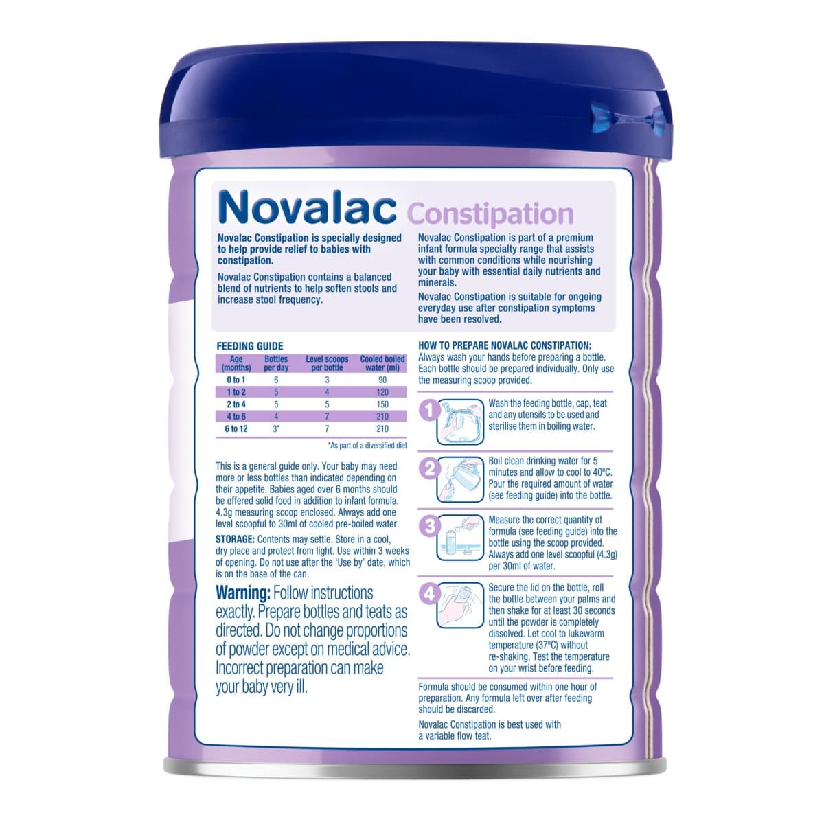 Thumbnail Novalac Constipation Infant Formula 800g