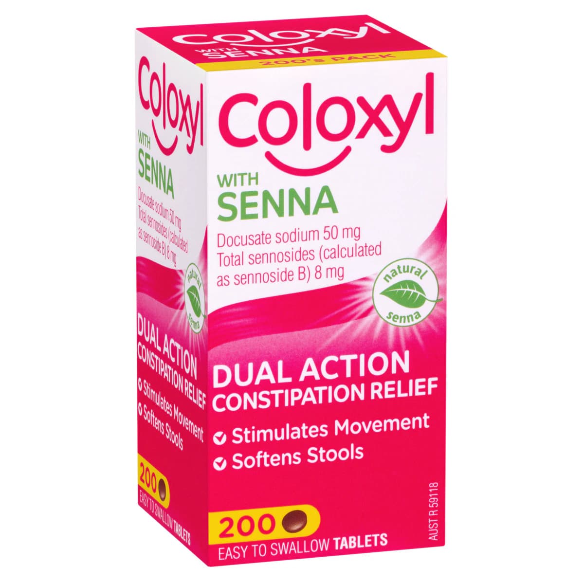 Thumbnail Coloxyl with Senna 200 Tablets