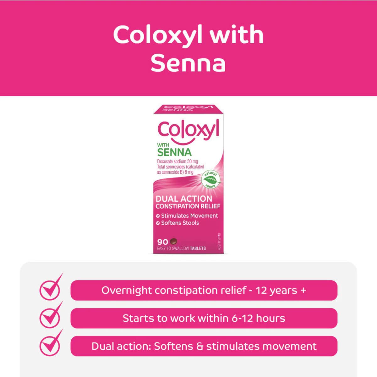 Thumbnail Coloxyl with Senna 200 Tablets