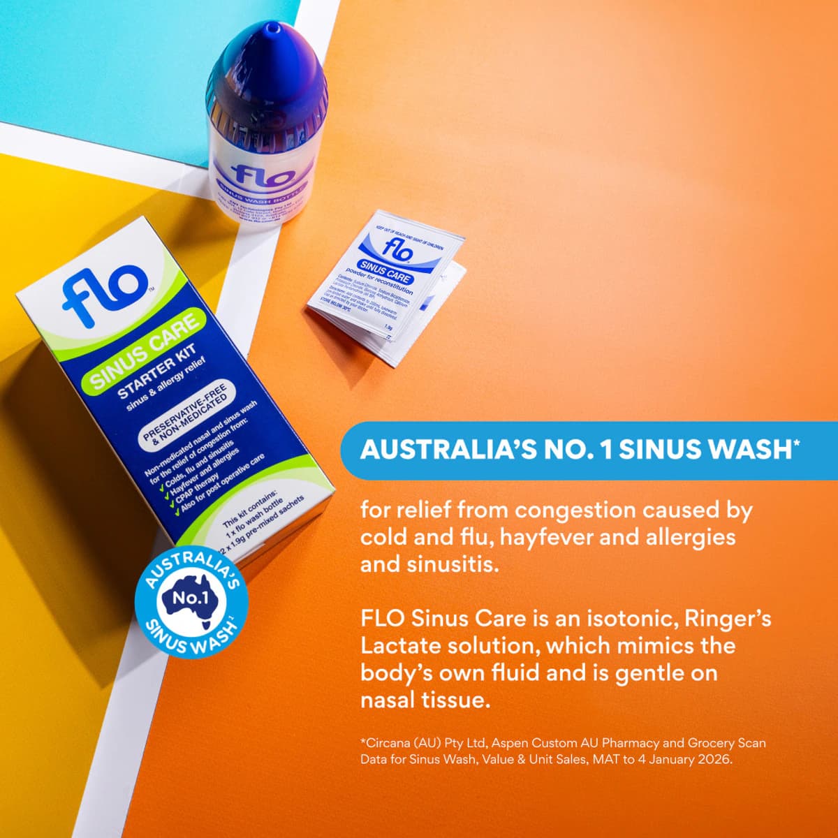 Thumbnail Flo Sinus Care Refill Sachets 100 Pack