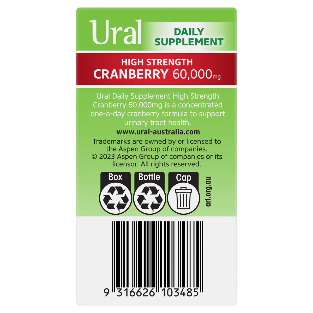 Thumbnail Ural High Strength Cranberry 60000mg 30 Capsules
