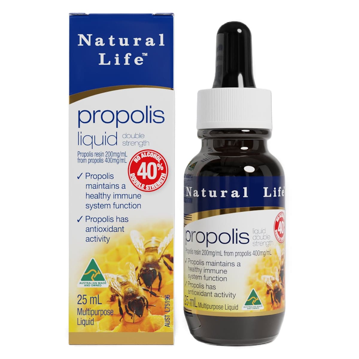 Thumbnail Natural Life Propolis Liquid 40% No Alcohol 25ml