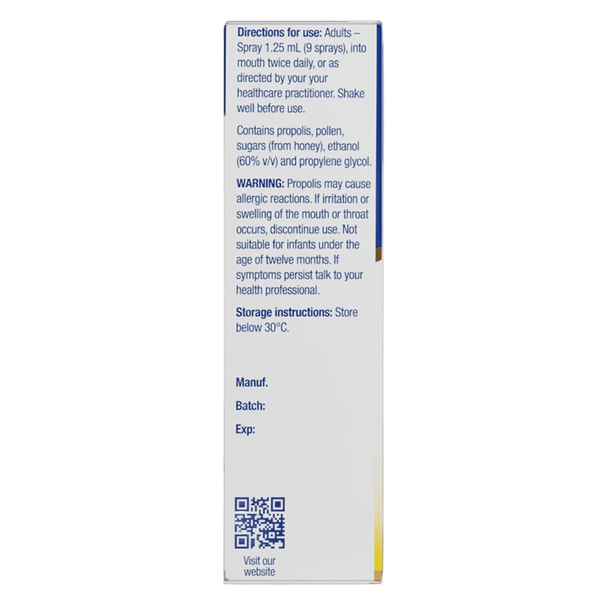 Thumbnail Natural Life Propolis & Manuka Honey Spray 30ml