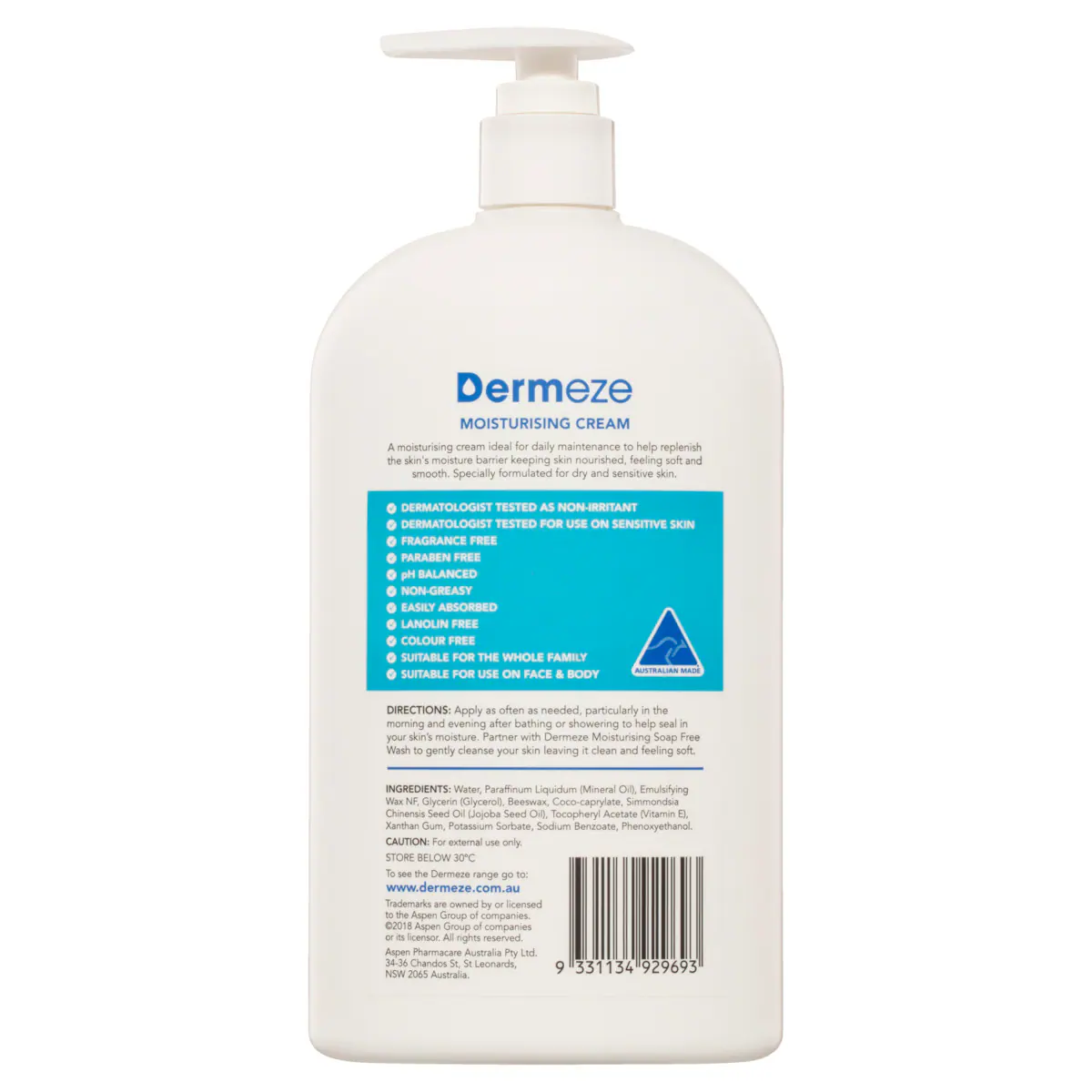 Thumbnail Dermeze Moisturising Cream 500g
