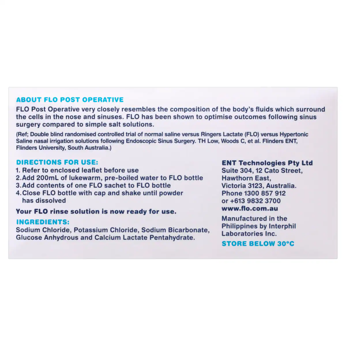 Thumbnail Flo Post Operative Nasal & Sinus Care Kit 70 Sachets