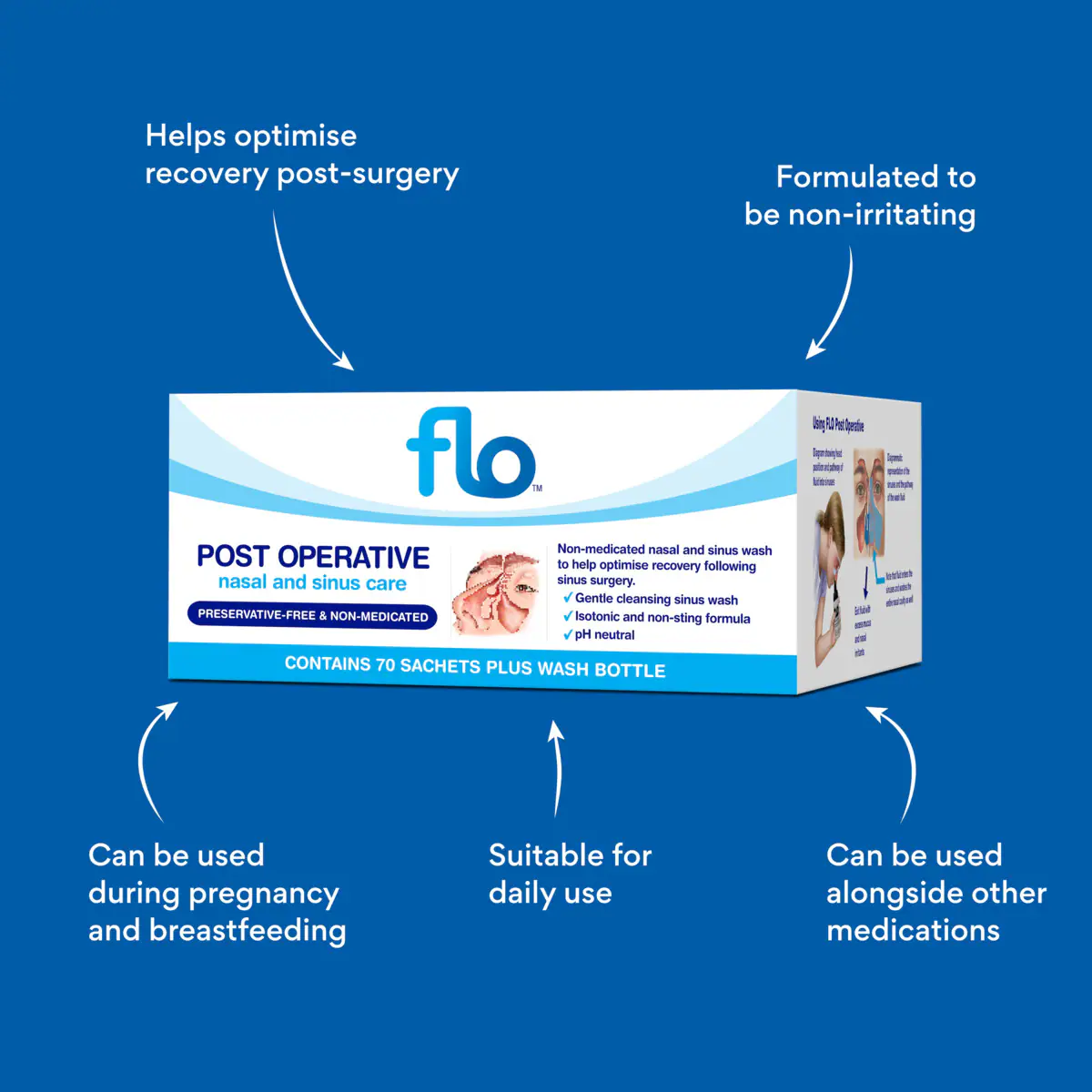 Thumbnail Flo Post Operative Nasal & Sinus Care Kit 70 Sachets