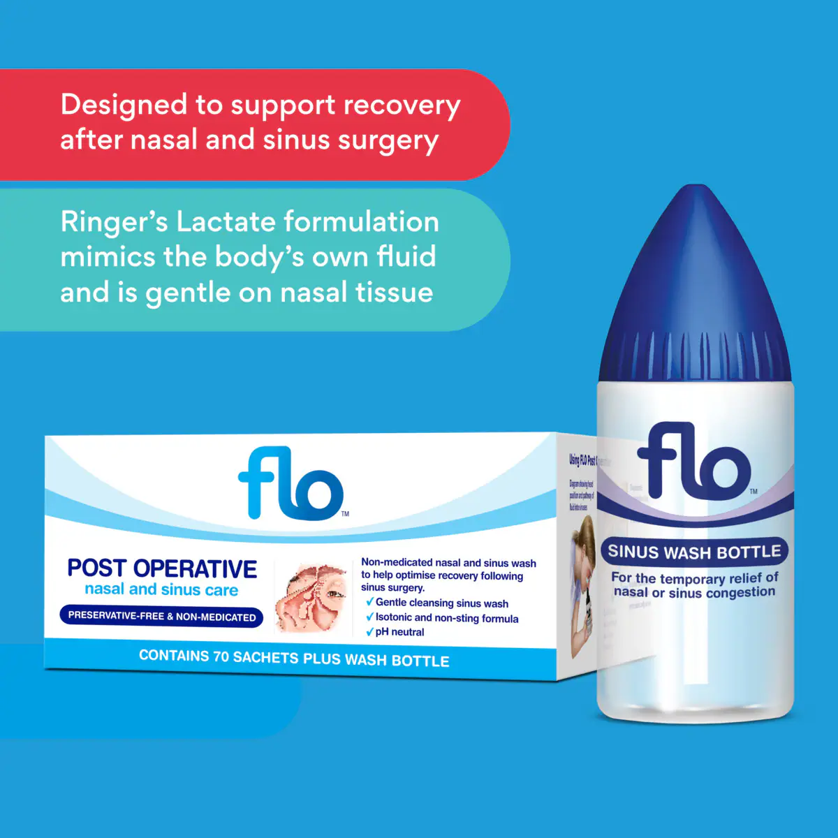 Thumbnail Flo Post Operative Nasal & Sinus Care Kit 70 Sachets