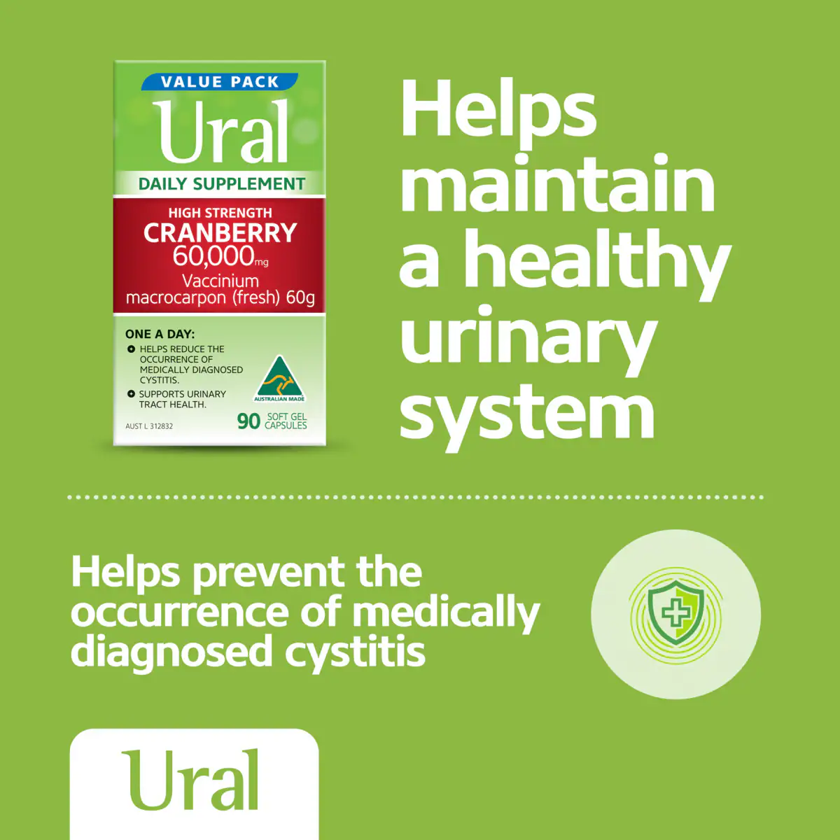 Thumbnail Ural High Strength Cranberry 60000mg 90 Capsules
