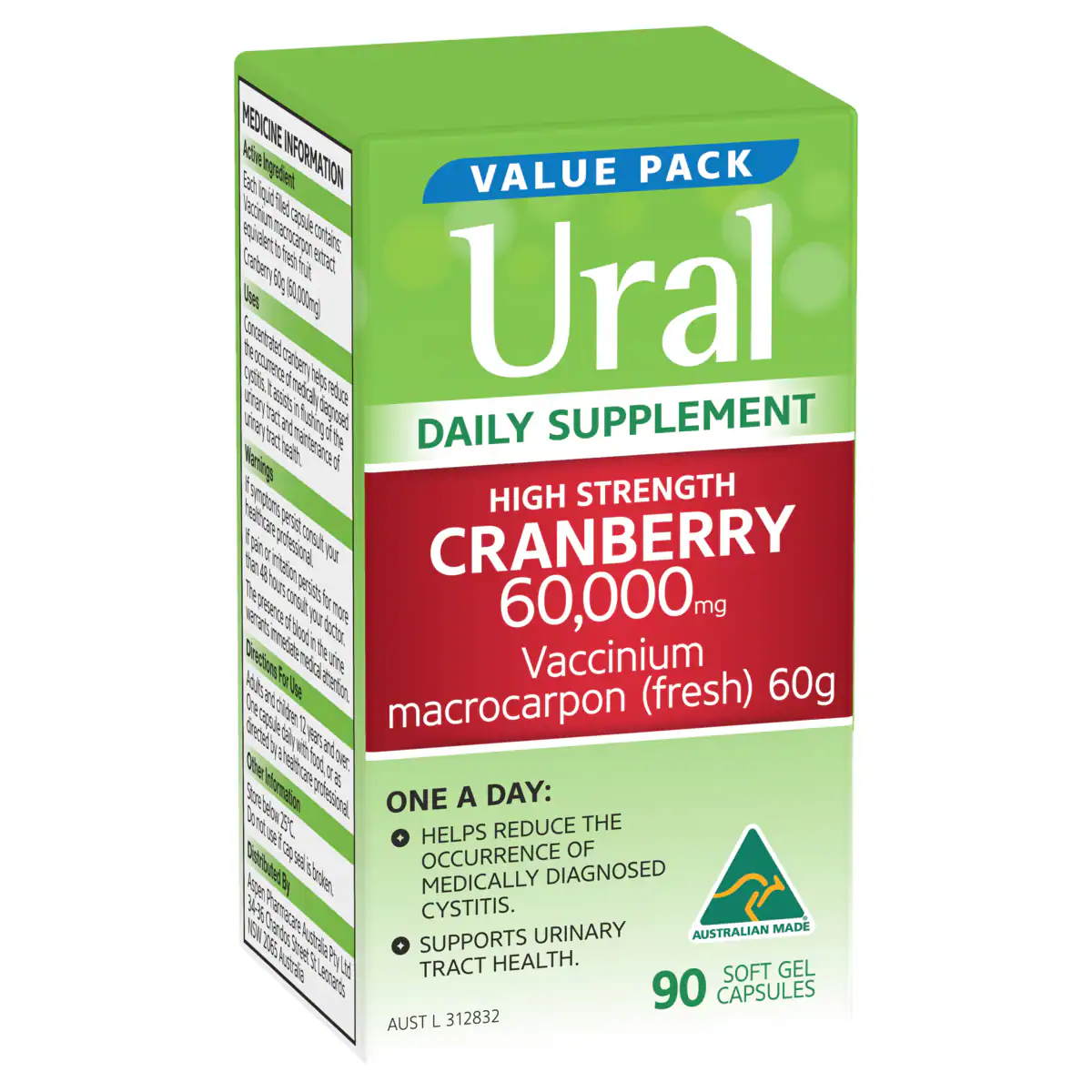 Thumbnail Ural High Strength Cranberry 60000mg 90 Capsules