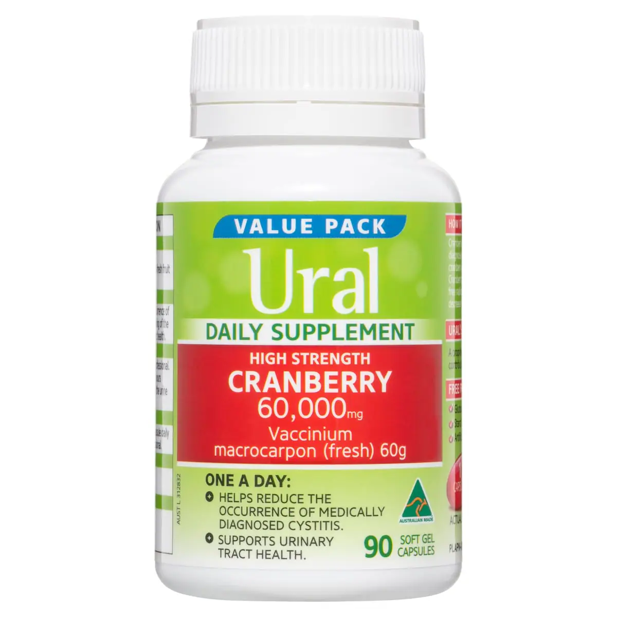 Thumbnail Ural High Strength Cranberry 60000mg 90 Capsules
