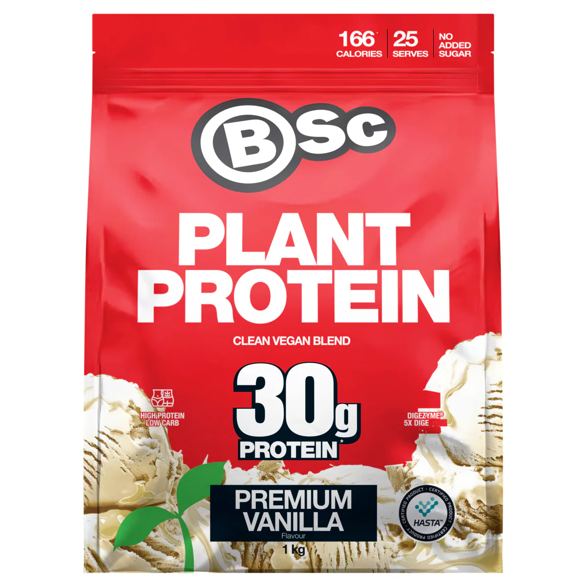 Thumbnail BSc Clean Plant Protein Premium Vanilla 1kg
