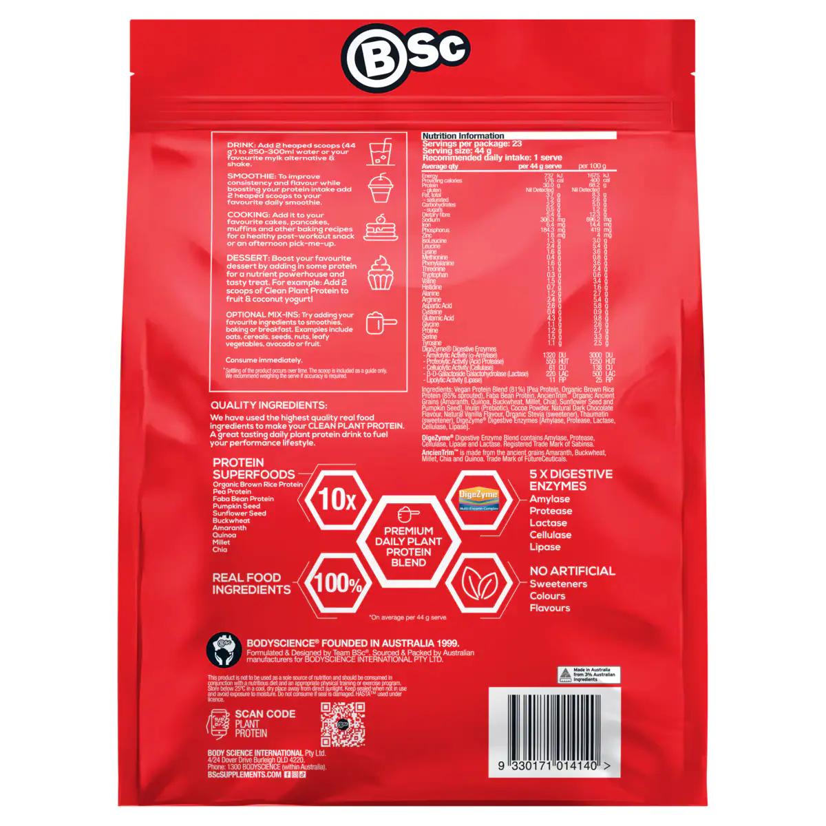 Thumbnail BSc Clean Plant Protein Rich Chocolate 1kg