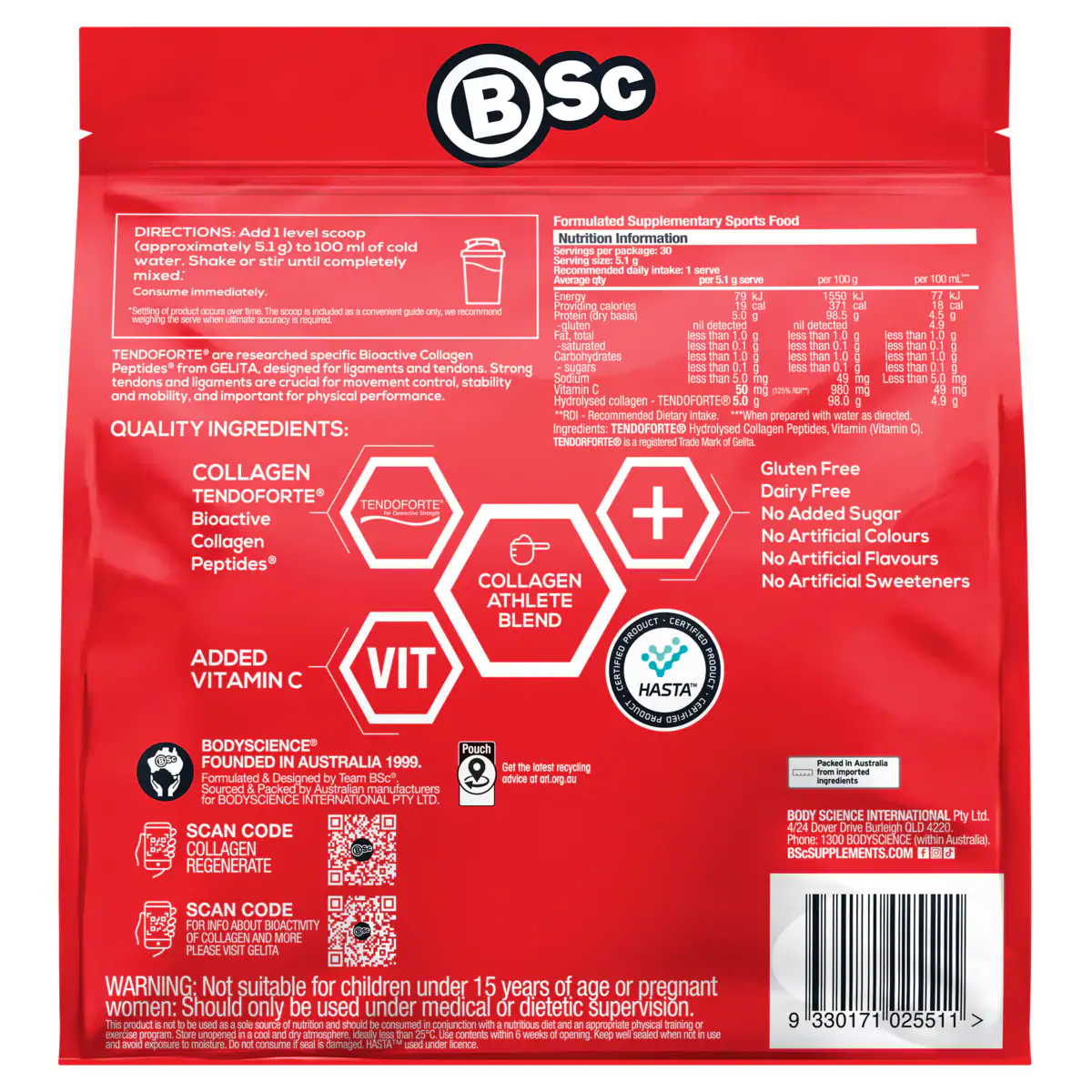 Thumbnail BSc Collagen Regenerate Powder 153g