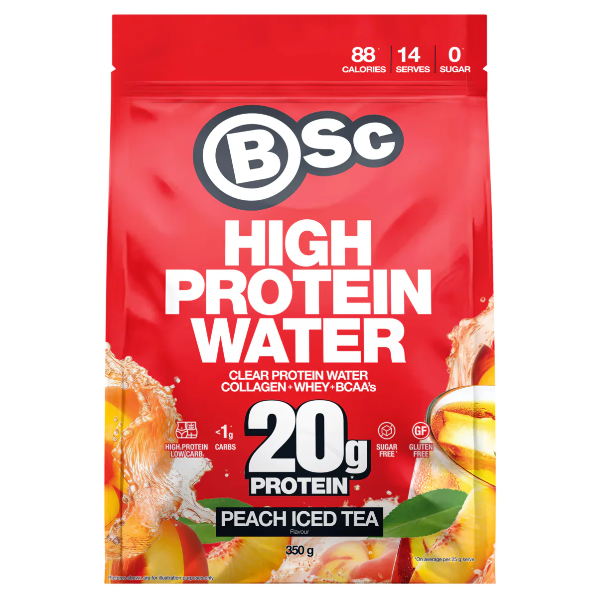 Thumbnail BSc High Protein Water Peach Iced Tea 350g