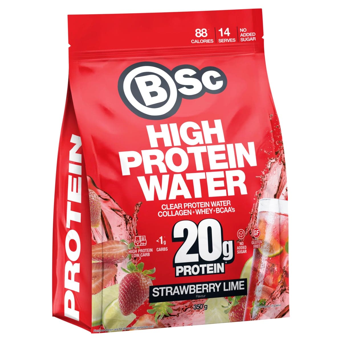 Thumbnail BSc High Protein Water Strawberry Lime 350g