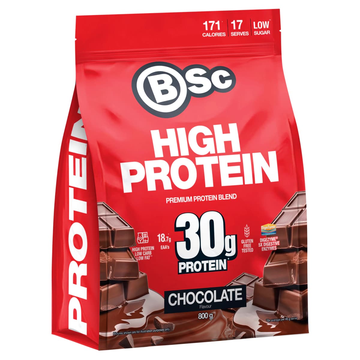 Thumbnail BSc High Protein Powder Chocolate 800g