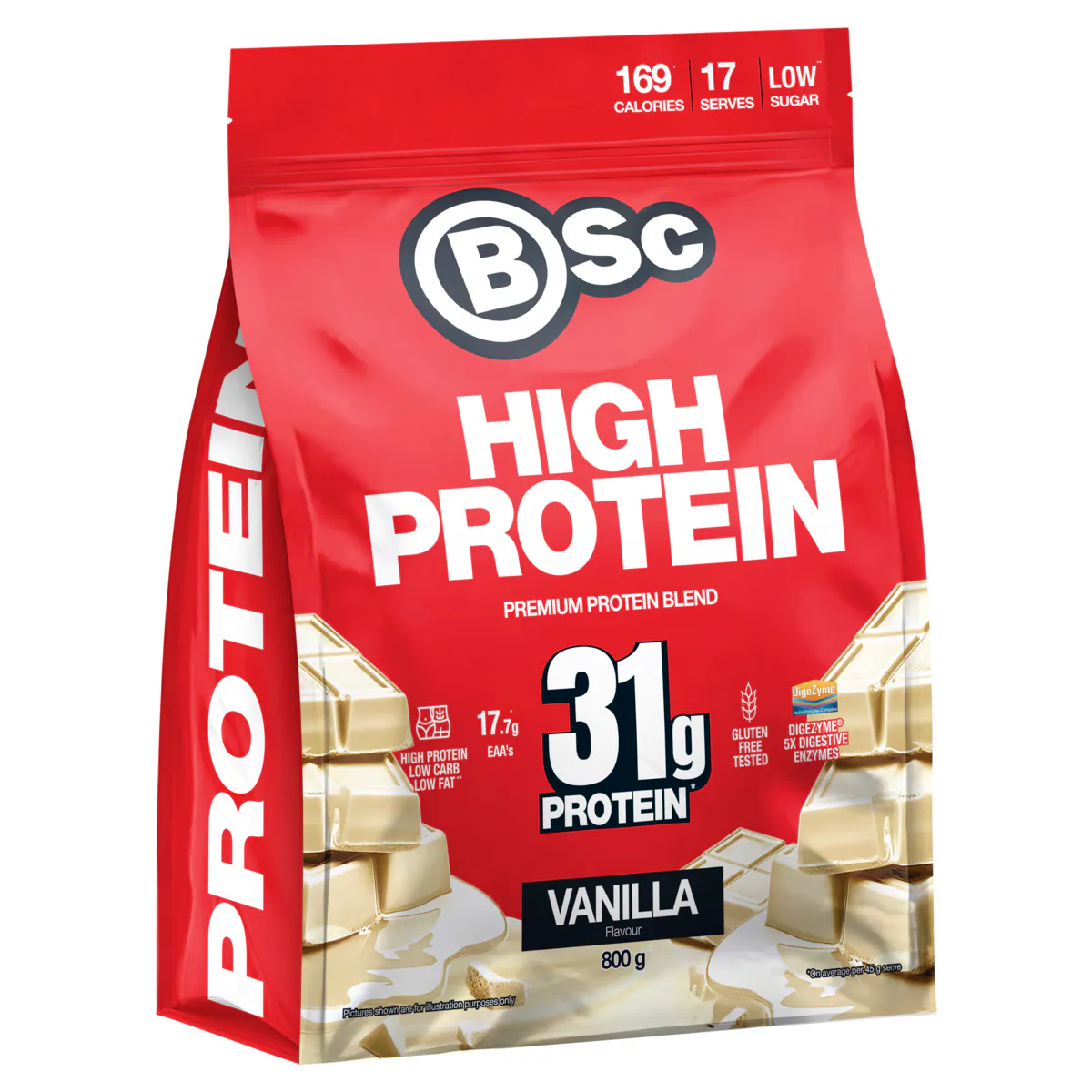 Thumbnail BSc High Protein Powder Vanilla 800g