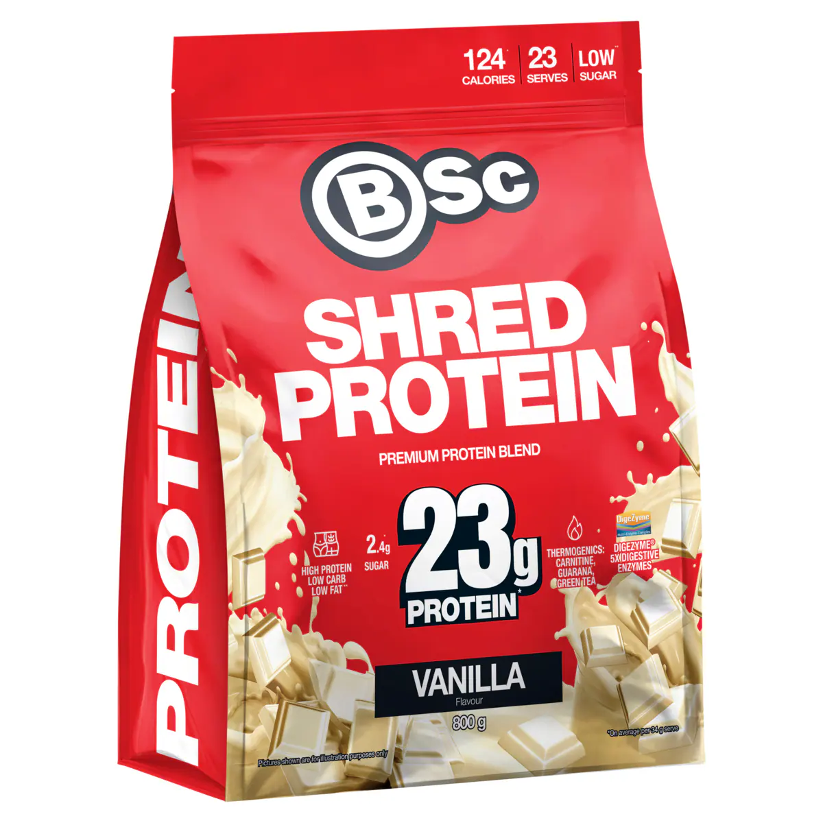 Thumbnail BSc Shred Protein Powder Vanilla 800g