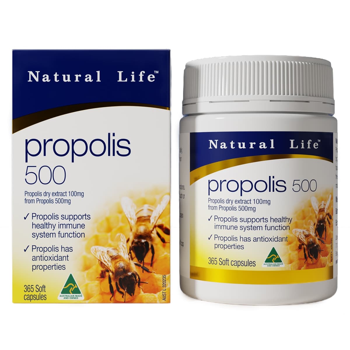 Thumbnail Natural Life Propolis 500mg 365 Capsules