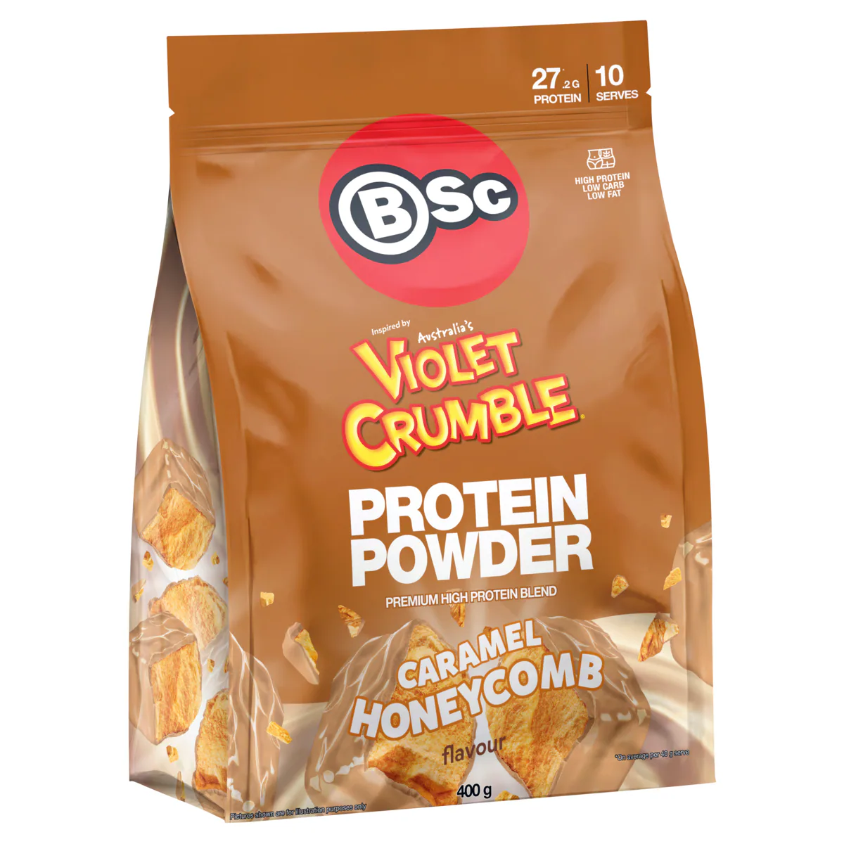 Thumbnail BSc x Violet Crumble Protein Powder Caramel Honeycomb 400g