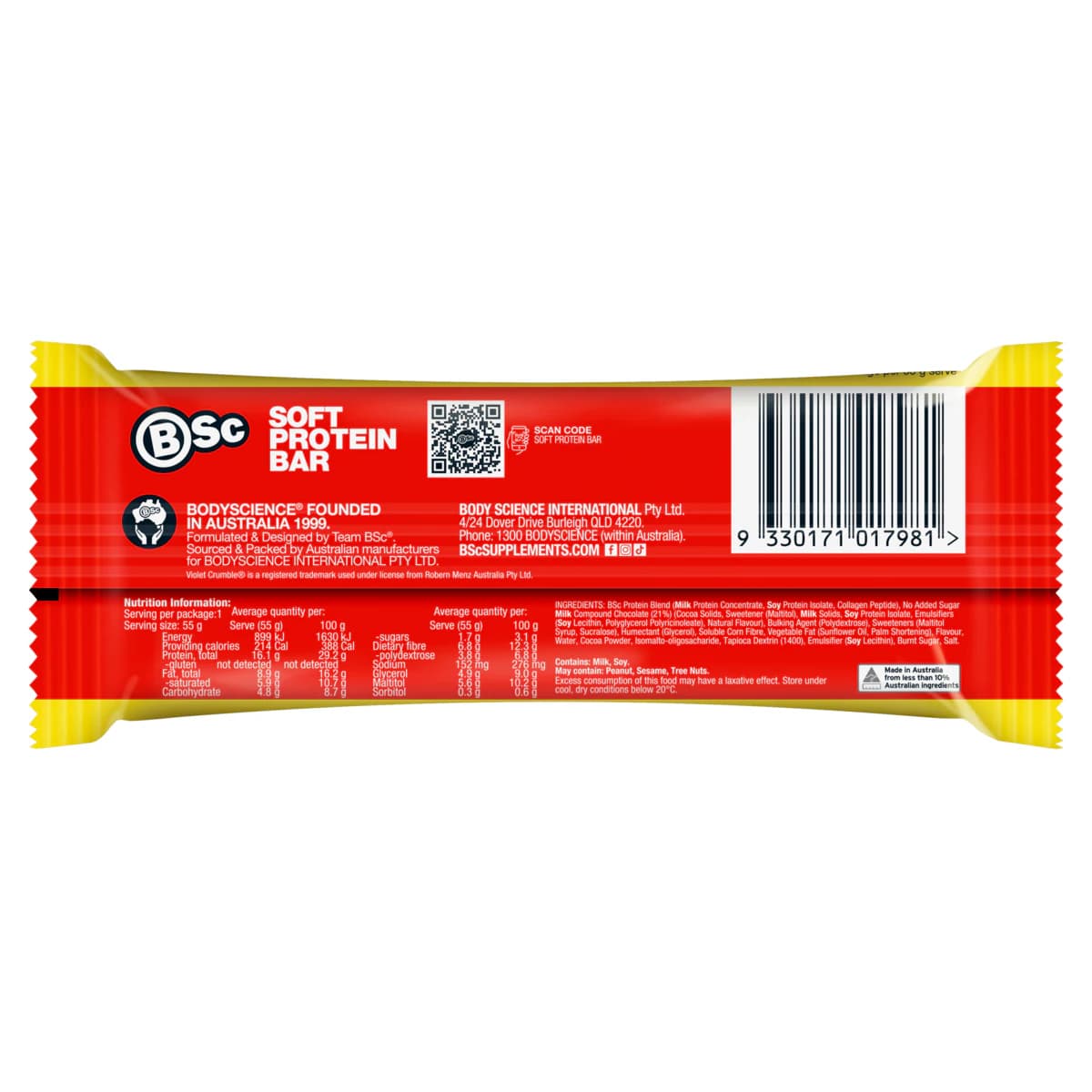 Thumbnail BSc Soft Protein Bar Banana Chocolate Box - 12 x 55g