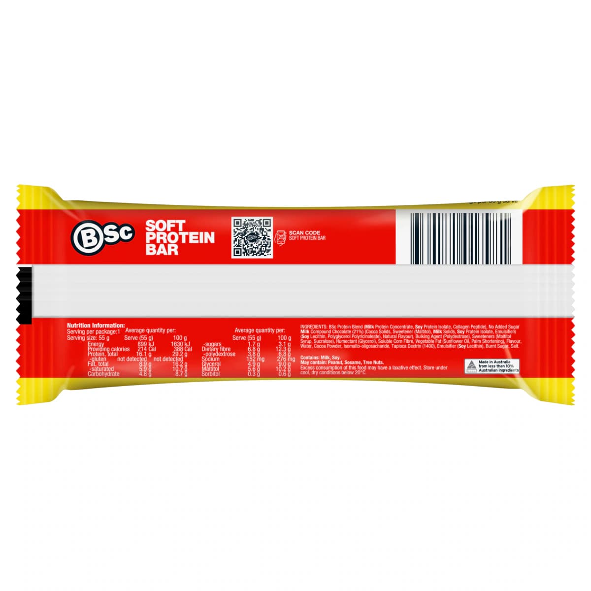 Thumbnail BSc Soft Protein Bar Banana Chocolate Box - 12 x 55g