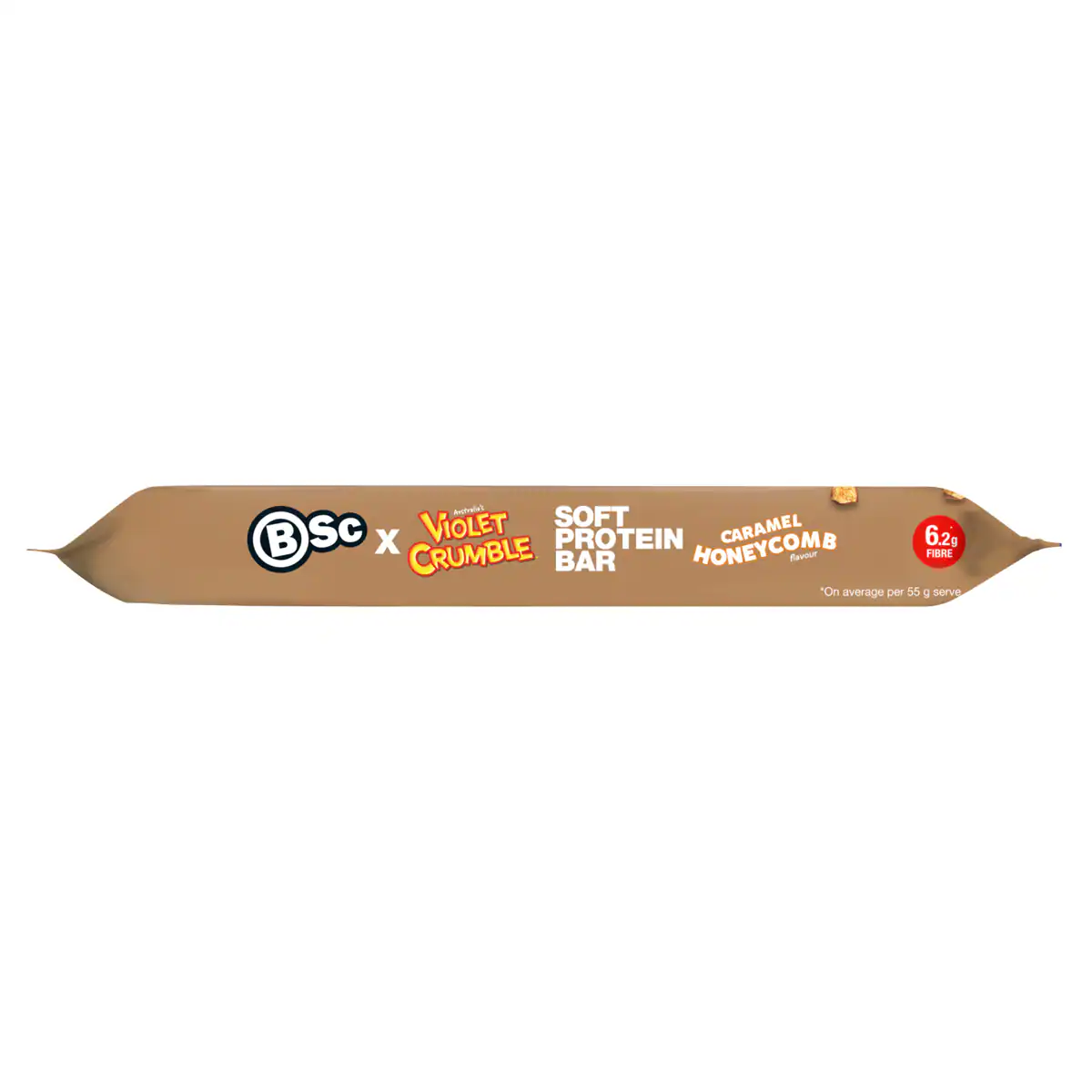 Thumbnail BSc x Violet Crumble Soft Protein Bars Caramel Honeycomb Box 12 x 55g
