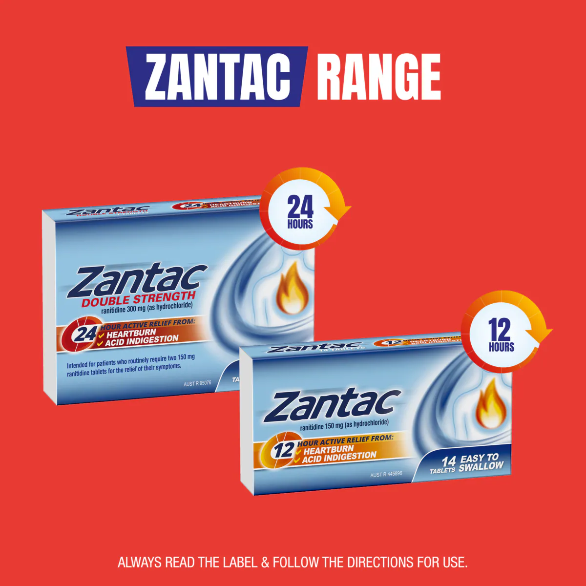 Thumbnail Zantac Heartburn & Indigestion Relief 150mg - 14 Tablets
