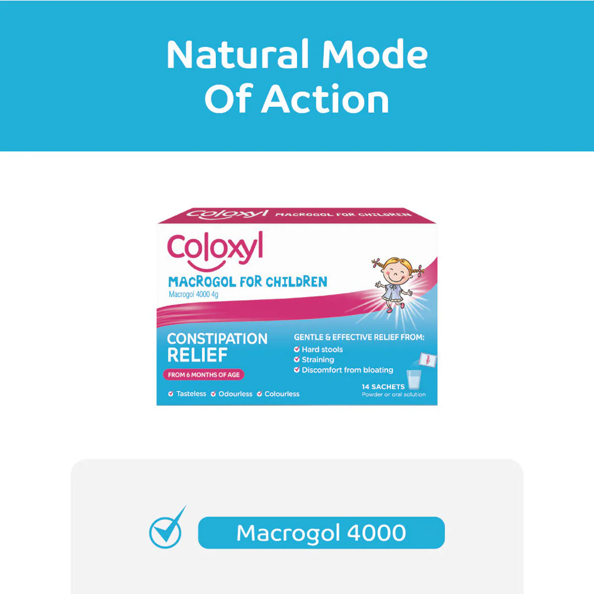 Thumbnail Coloxyl Macrogol Powder for Children 14 Sachets