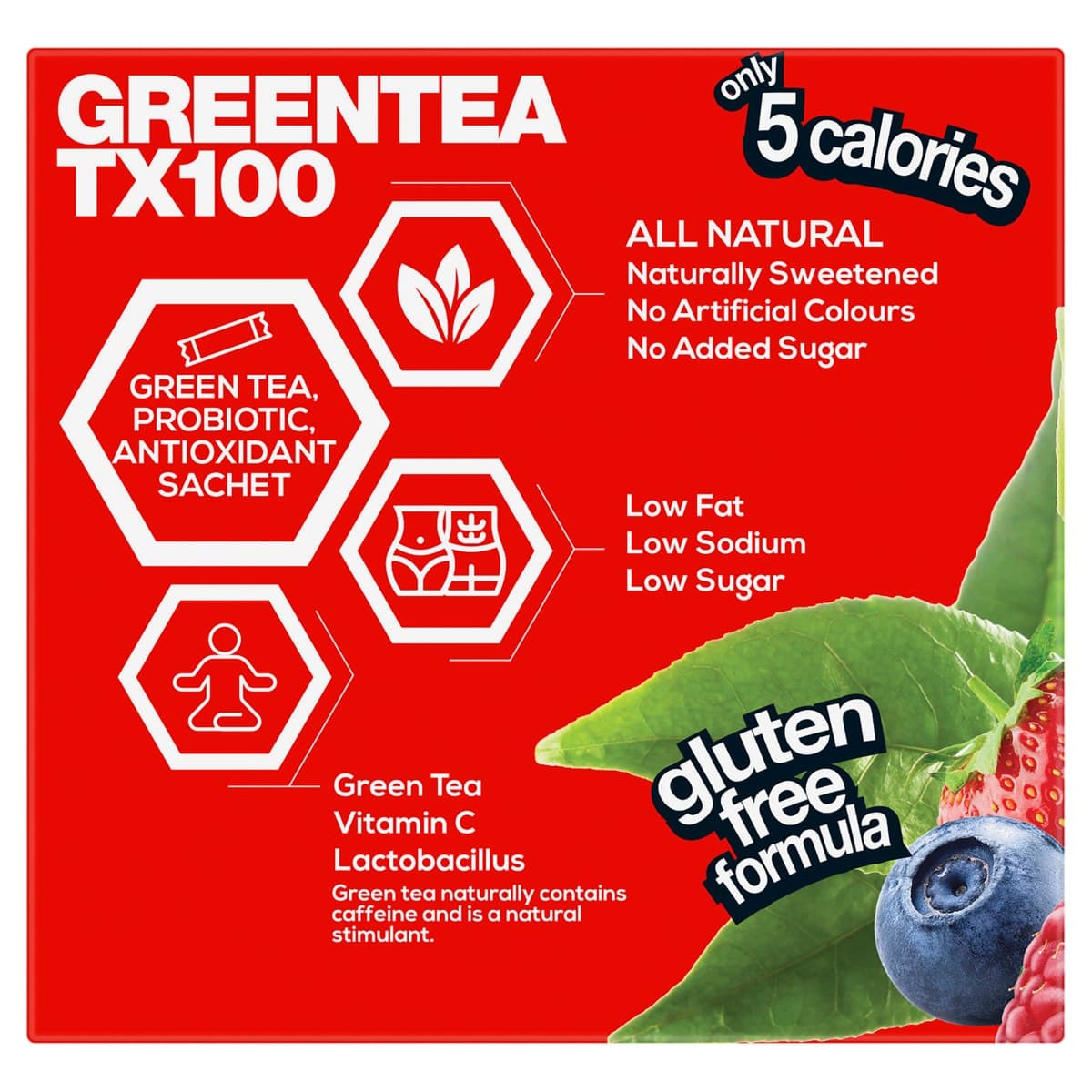 Thumbnail BSc Green Tea TX100 Super Berry 60 x 3g Sachets