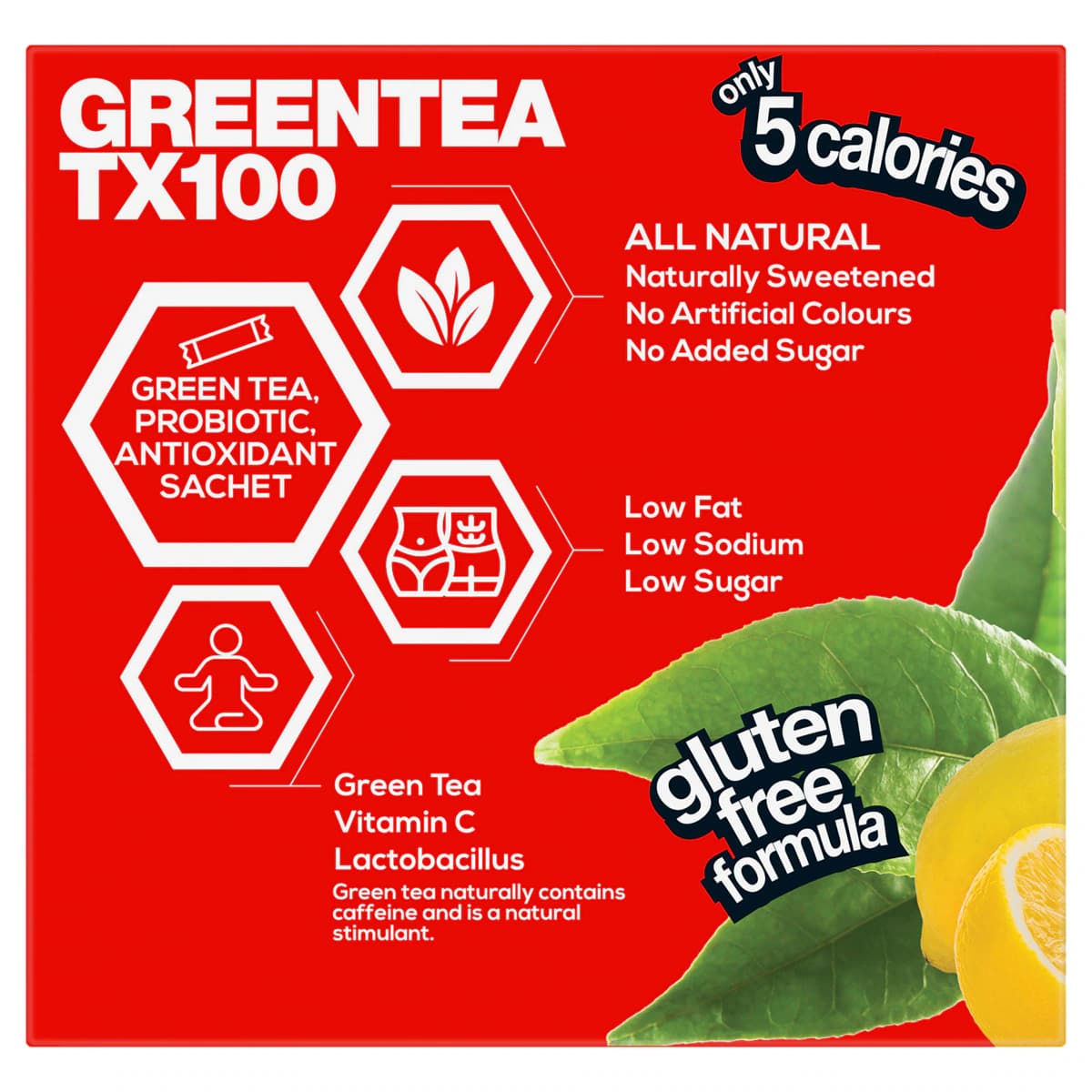 Thumbnail BSc Green Tea TX100 Lemon Lime 60 x 3g Sachets