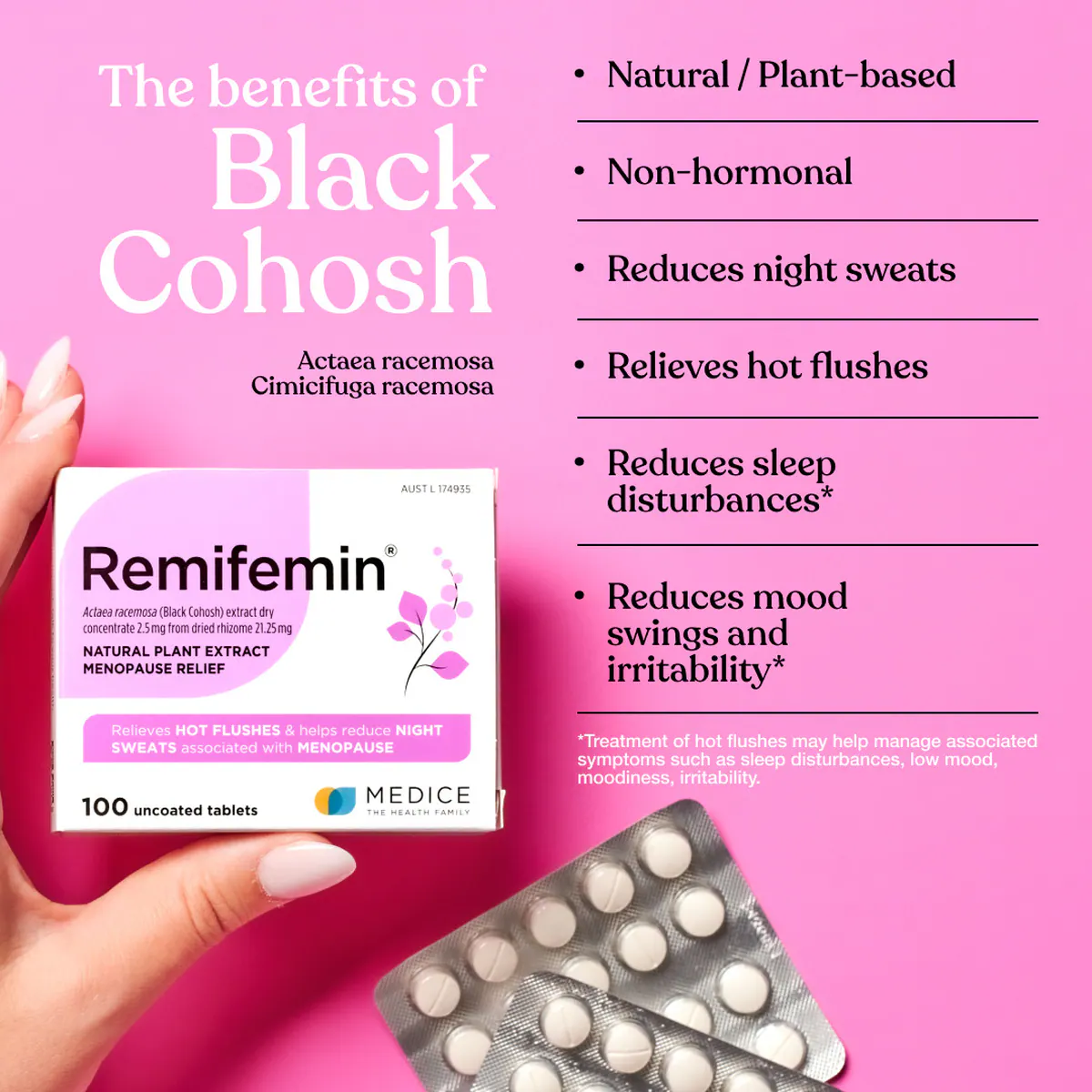 Thumbnail Remifemin Menopause Symptom Relief 200 Tablets