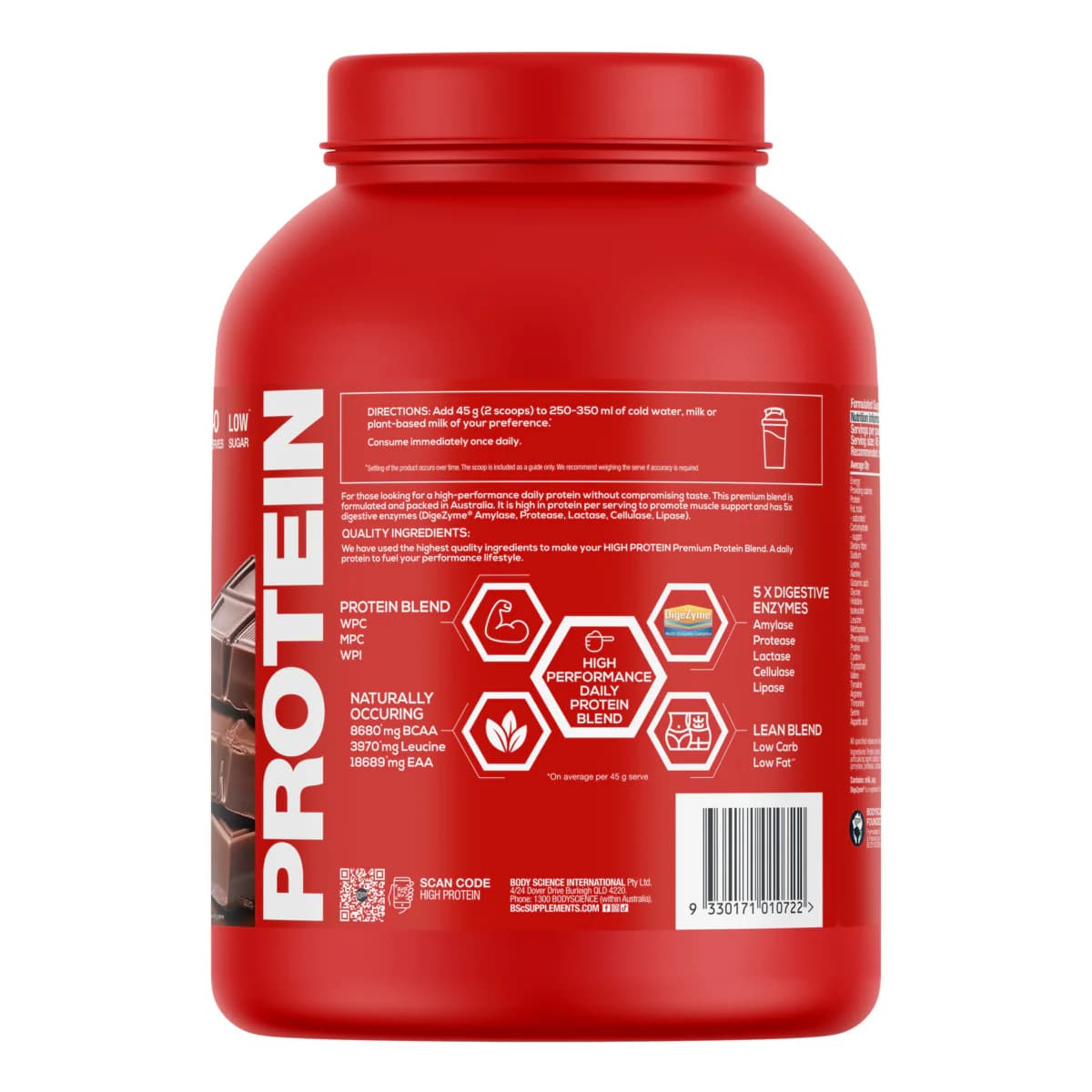 Thumbnail BSc High Protein Powder Chocolate - 1.8kg
