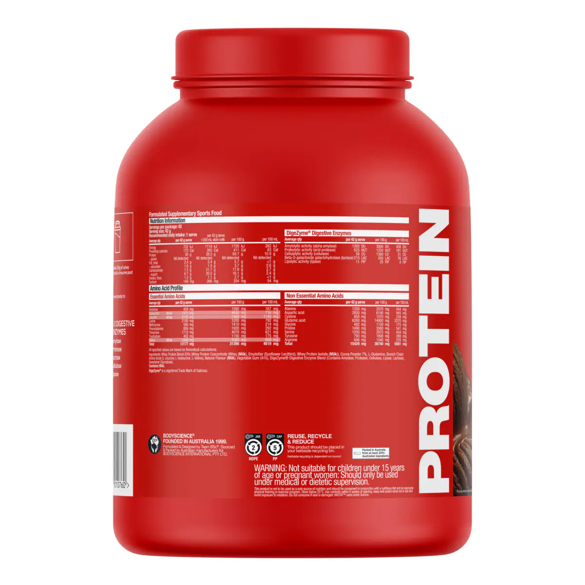 Thumbnail BSc Whey Protein Powder Chocolate - 1.8kg