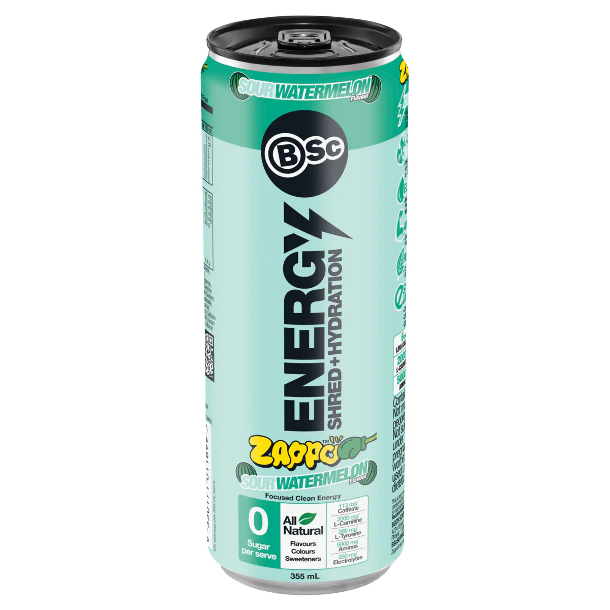 Thumbnail BSc Energy Shred + Hydration Zappo Sour Watermelon 355ml