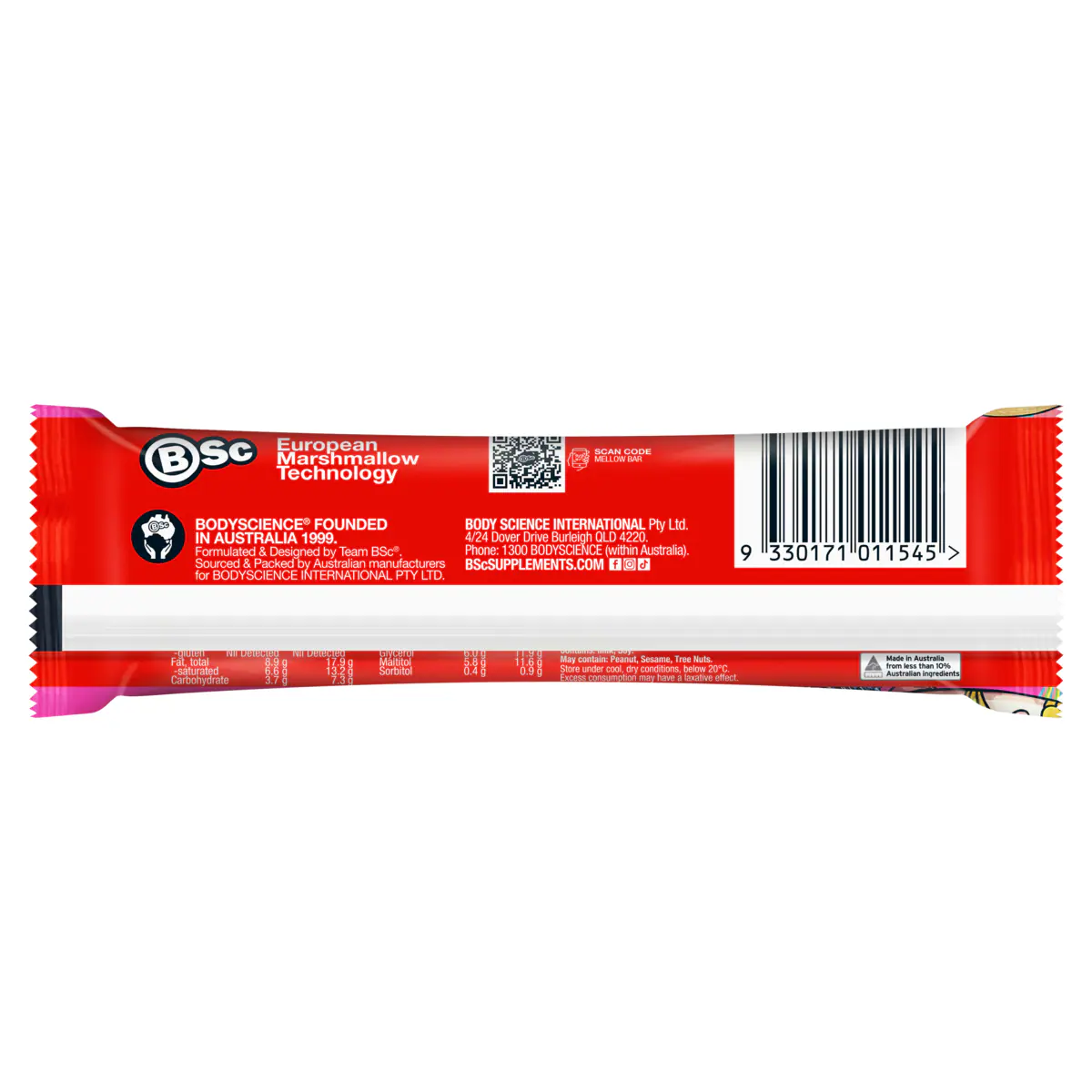 Thumbnail BSc High Protein Mellow Bar Strawberry 12 x 50g