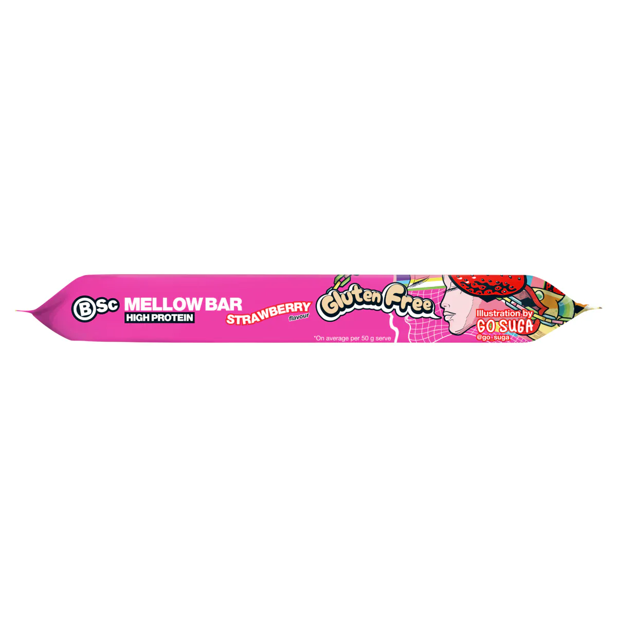Thumbnail BSc High Protein Mellow Bar Strawberry 12 x 50g