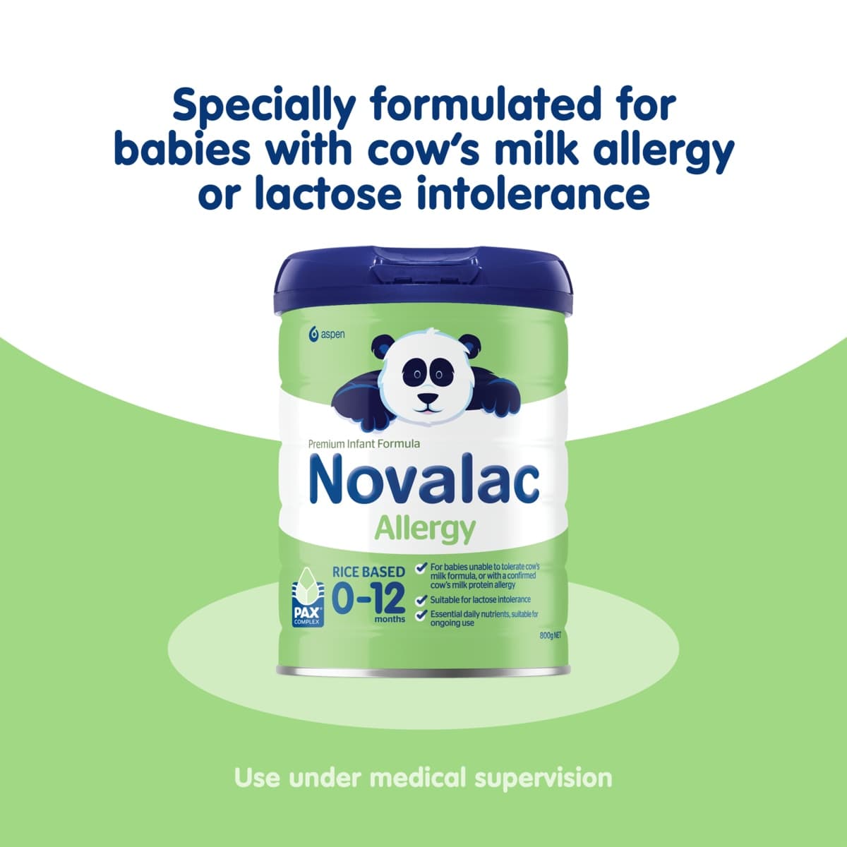 Thumbnail Novalac Allergy Premium Rice Based Infant Formula 0-12Months 800g