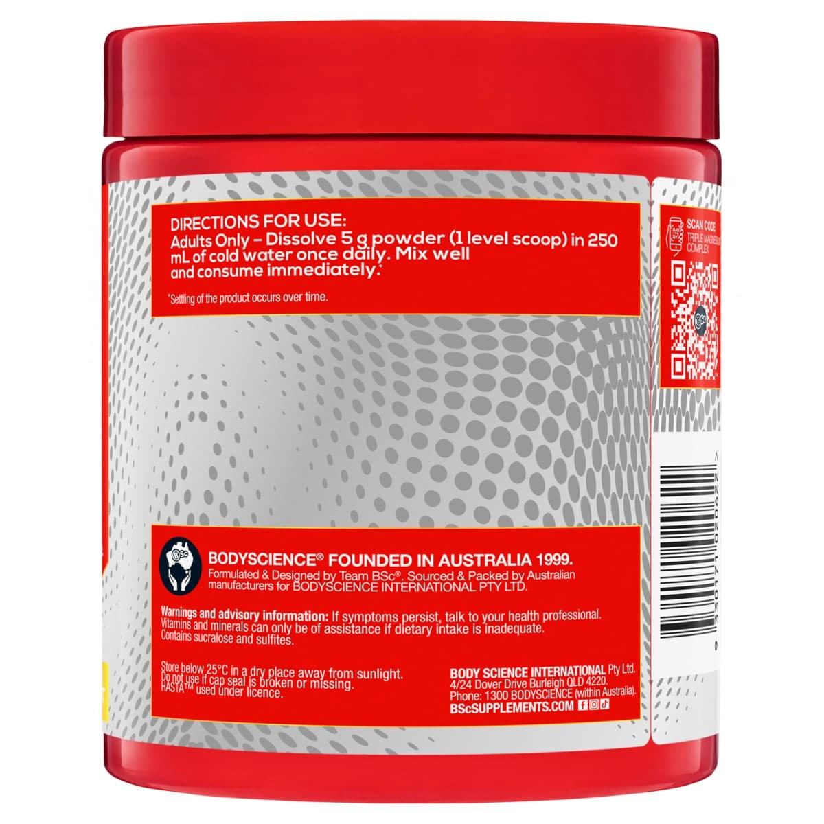 Thumbnail BSc Triple Magnesium Complex Powder Pineapple Passionfruit 300g