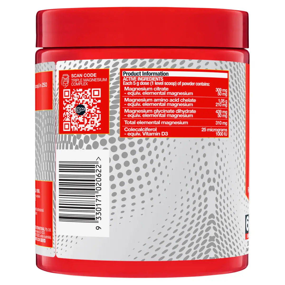 Thumbnail BSc Triple Magnesium Complex Powder Pineapple Passionfruit 300g