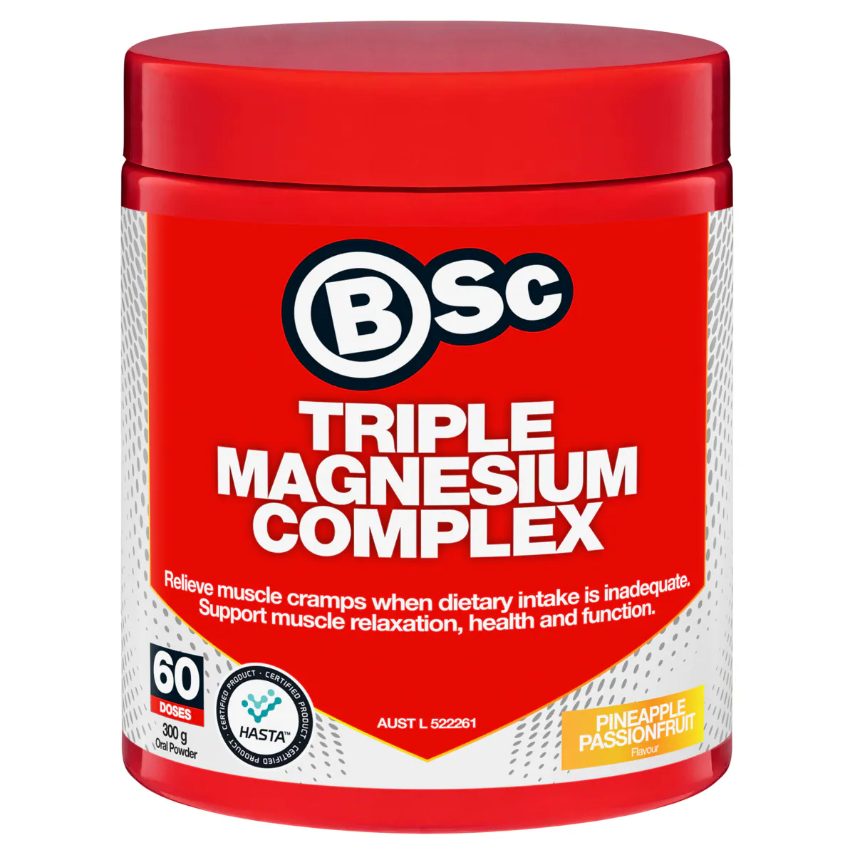 Thumbnail BSc Triple Magnesium Complex Powder Pineapple Passionfruit 300g