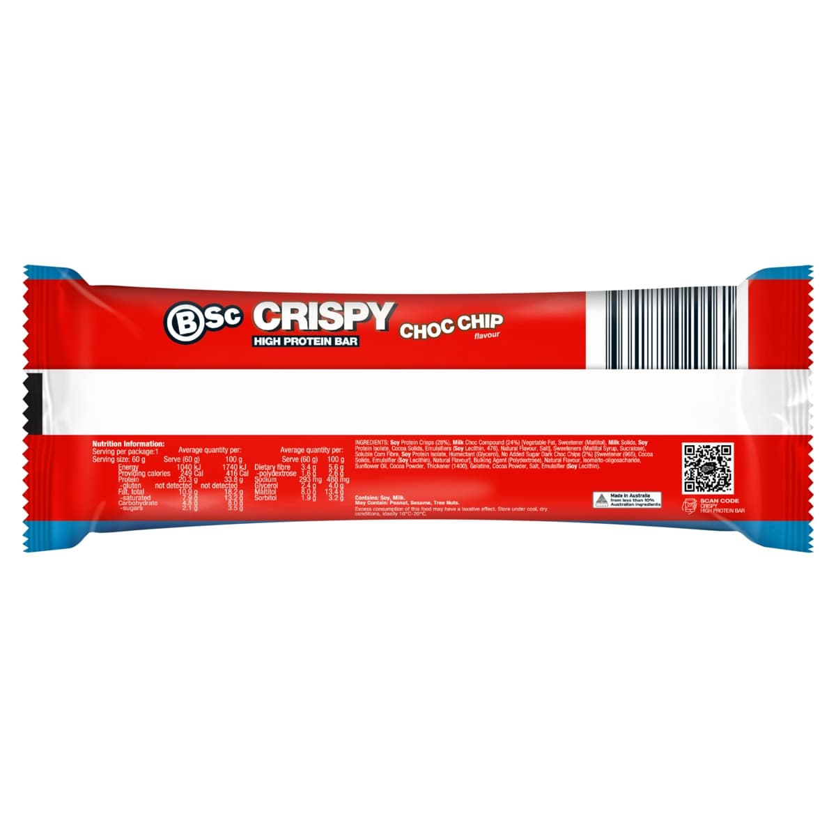 Thumbnail BSc Crispy Protein Bar Choc Chip 60g