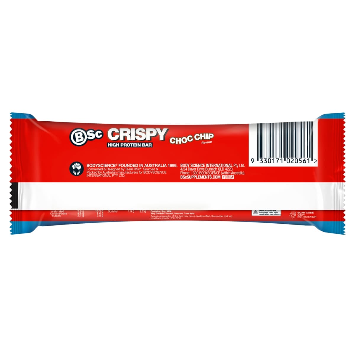 Thumbnail BSc Crispy Protein Bar Choc Chip 60g