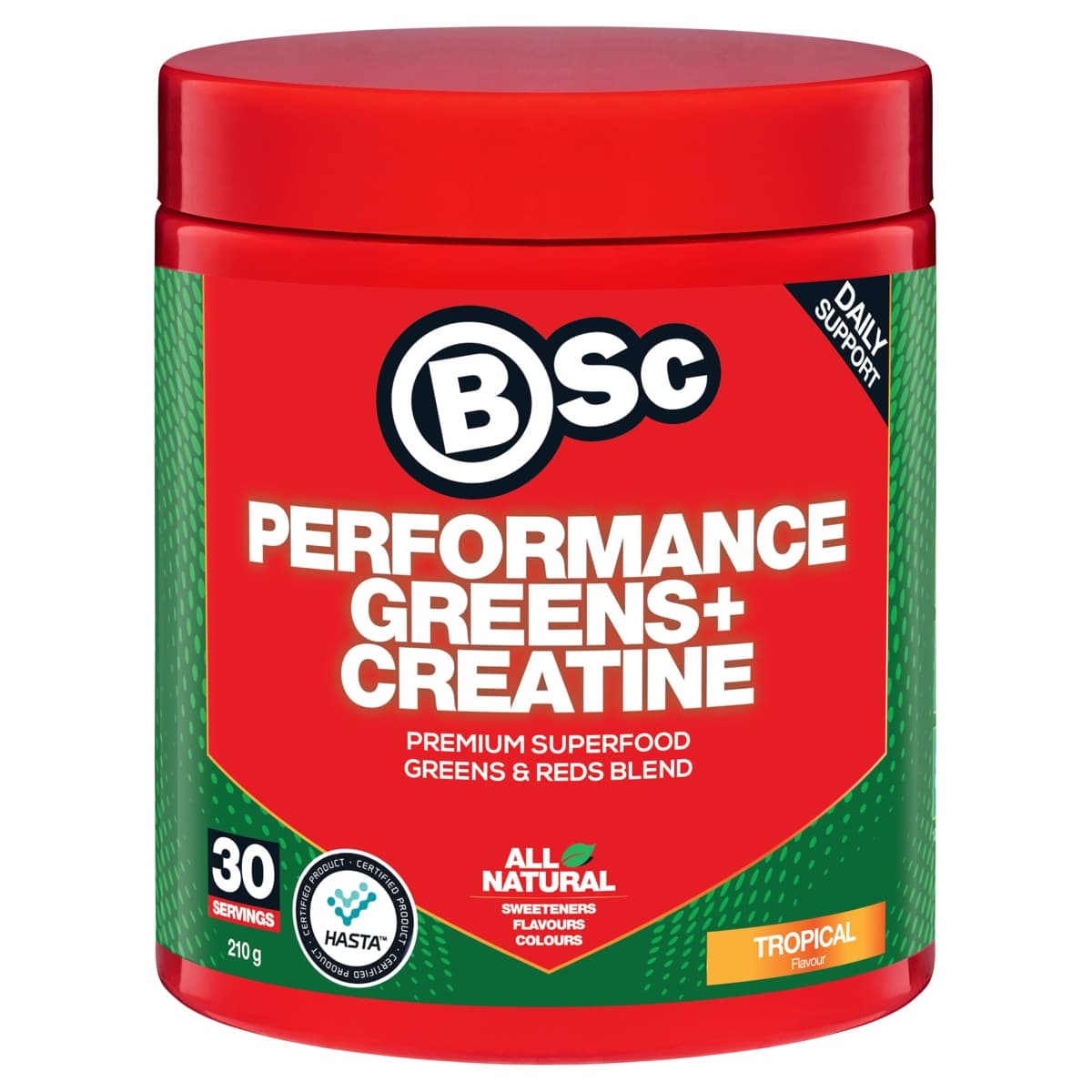 Thumbnail BSc Performance Greens + Creatine Tropical 210g